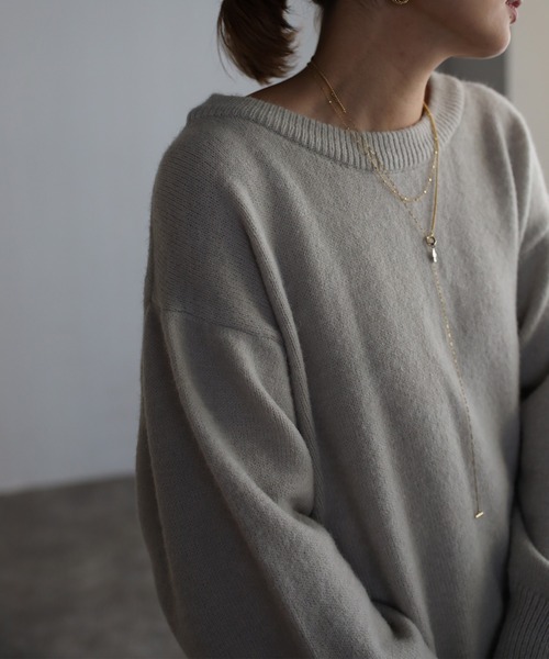 Bonjour Sagan(ボンジュールサガン)の「裾リブニット(ニット/セーター・レディース・ホワイト/グレー/ピンク/レッド系その他・FREE)」の16枚目の写真