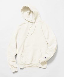 ▲【Champion/チャンピオン】レディース HOODED 裏起毛 ビッグシルエット プルオーバー パーカー 袖ワンポイントロゴ フーディー