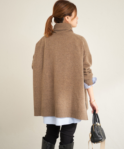 JOURNAL STANDARD（ジャーナルスタンダード）の「MUSICタートルネックプルオーバー（ニット/セーター・レディース・ホワイト×ホワイト/レッド/ブラック/ブラウン・FREE）」の18枚目の写真