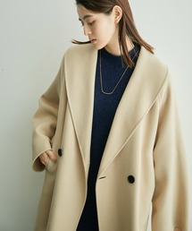 ROPE'（ロペ）の「【VERY12月号掲載】軽量起毛メルトンショールカラーハーフコート（その他アウター）」