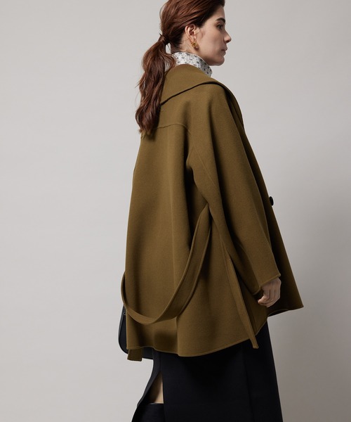 ROPE'／ロペ☆軽量起毛メルトンショールカラーハーフコート ¥52,800 VERY12月号掲載】軽量起毛メルトンショールカラーハーフコート | ロペ