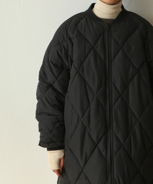 Chillfar（チルファー）の「ロング丈中綿ダウンコート（ダウンジャケット/コート・レディース・ブラック/カーキ/アイボリー・MEDIUM/LARGE）」の16枚目の写真