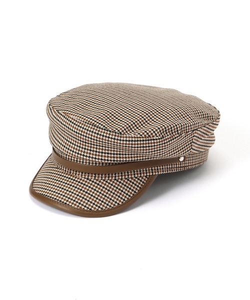 FREE'S MART（フリーズマート）の「◇チェックマリンキャス（キャスケット・レディース・ブラック系その他/ベージュ系その他・ﾌﾘ-）」の2枚目の写真