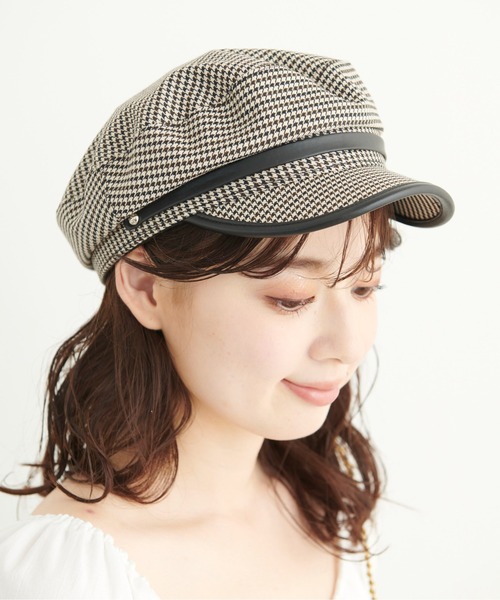 FREE'S MART（フリーズマート）の「◇チェックマリンキャス（キャスケット・レディース・ブラック系その他/ベージュ系その他・ﾌﾘ-）」の11枚目の写真