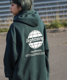 ZIP FIVE | 【肉厚】プリントデザイン オーバーサイズパーカー　韓国風プリント/バックプリント/古着風プリント【ユニセックス】【ビッグシルエットサイズ】(パーカー)