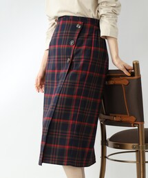 DRESKIP | 【Iラインで上品】ラップ風ナロースカート(スカート)