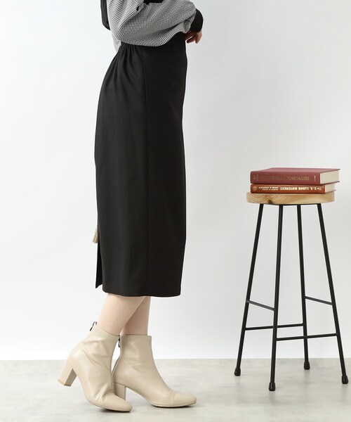 DRESKIP(ドレスキップ)の「◆【Iラインで上品】ラップ風ナロースカート(スカート・レディース・ボルドー/ベージュ系その他2/ブラック系1/ネイビー系1/ブラック・04/02/03)」の9枚目の写真
