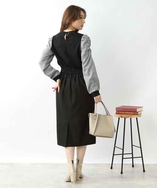 DRESKIP(ドレスキップ)の「◆【Iラインで上品】ラップ風ナロースカート(スカート・レディース・ボルドー/ベージュ系その他2/ブラック系1/ネイビー系1/ブラック・04/02/03)」の13枚目の写真