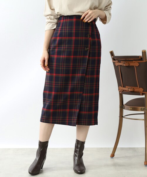 DRESKIP(ドレスキップ)の「◆【Iラインで上品】ラップ風ナロースカート(スカート・レディース・ボルドー/ベージュ系その他2/ブラック系1/ネイビー系1/ブラック・04/02/03)」の22枚目の写真