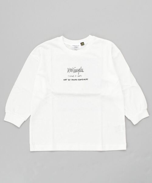 (What it isNt)ART BY MARKGONZALES(ワットイットイズント)の「MarkGonzales/マークゴンザレス キッズ ロンT 47220227(Tシャツ/カットソー・キッズ・ホワイト/グレー/グリーン・140cm/110cm/100cm/150cm/160cm/120cm/130cm)」の6枚目の写真