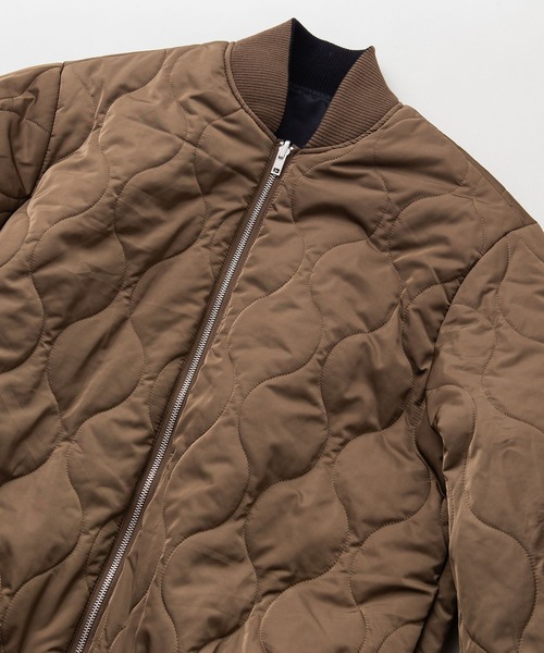 OUTDOOR PRODUCTS APPAREL(アウトドアプロダクツアパレル)の「2WAY リバーシブル ビッグシルエット バルーンシルエット MA-1 ジャケット(MA-1・レディース・ブラック/ブラウン/カーキ・MEDIUM)」の3枚目の写真