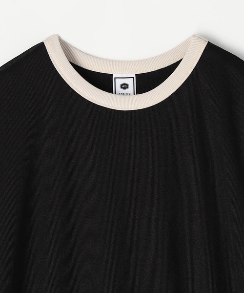 179/WG（イチナナキュウダブルジー）の「バイカラーリブワンピース（ワンピース・レディース・グリーン/オフホワイト/ブラック・MEDIUM）」の20枚目の写真