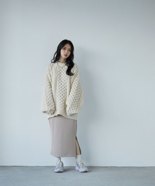 179/WG（イチナナキュウダブルジー）の「バイカラーリブワンピース（ワンピース・レディース・グリーン/オフホワイト/ブラック・MEDIUM）」の4枚目の写真