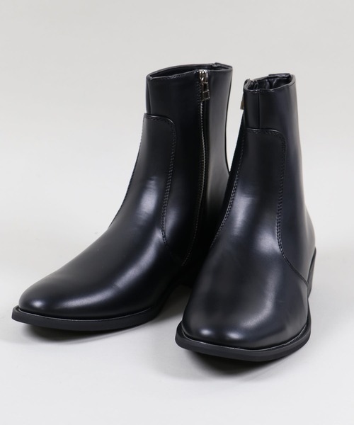 SPINNS(スピンズ)の「フェイクレザー ジップアップヒールブーツ(ブーツ・メンズ・ブラック・27cm/25cm/26cm)」の14枚目の写真