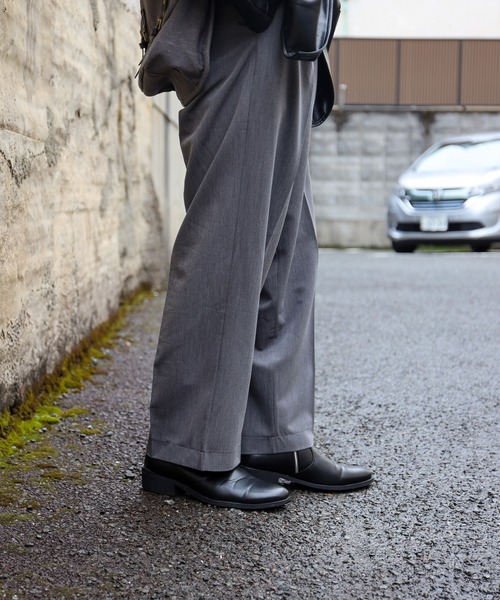 SPINNS(スピンズ)の「フェイクレザー ジップアップヒールブーツ(ブーツ・メンズ・ブラック・27cm/25cm/26cm)」の9枚目の写真