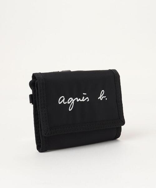 アニエスベー 財布 折財布 三つ折り ロゴ agnesb.VOYAGE