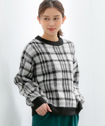 Honeys | チェック柄ニット(ニット/セーター)