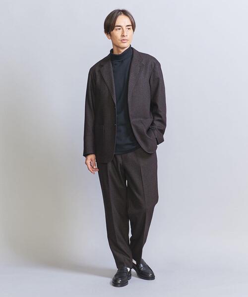 BEAUTY&YOUTH UNITED ARROWS（ビューティーアンドユースユナイテッドアローズ）の「リニュール リラックス ノープリーツ パンツ【セットアップ対応】（スラックス・メンズ・ネイビー/ダークブラウン・S/M/L/XL）」の3枚目の写真