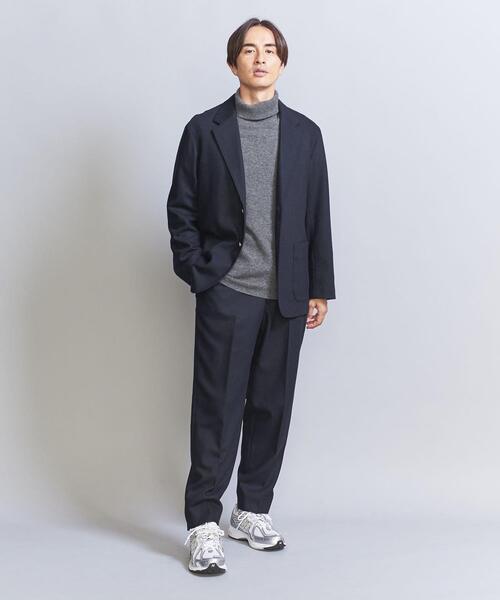 BEAUTY&YOUTH UNITED ARROWS（ビューティーアンドユースユナイテッドアローズ）の「リニュール リラックス ノープリーツ パンツ【セットアップ対応】（スラックス・メンズ・ネイビー/ダークブラウン・S/M/L/XL）」の14枚目の写真