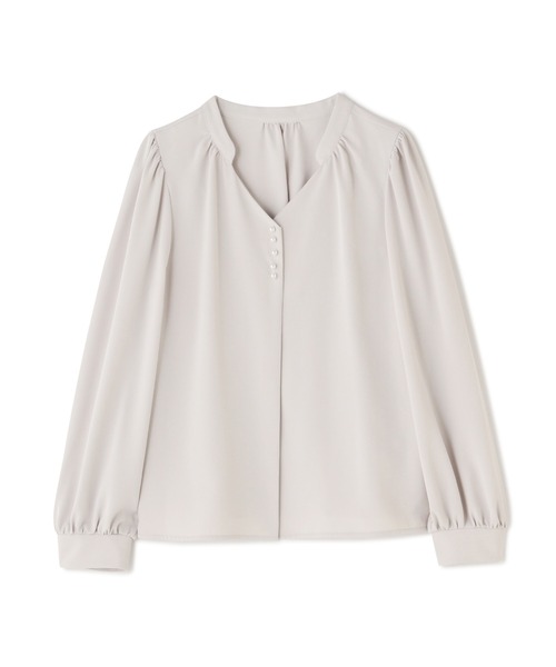 PROPORTION BODY DRESSING（プロポーションボディドレッシング）の「パールブラウス/1212210915（シャツ/ブラウス・レディース・ホワイト系その他/グリーン/グレー・MEDIUM/SMALL）」の13枚目の写真