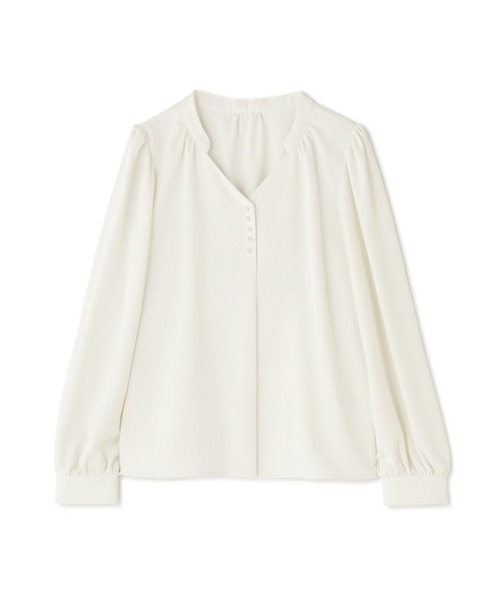 PROPORTION BODY DRESSING（プロポーションボディドレッシング）の「パールブラウス/1212210915（シャツ/ブラウス・レディース・ホワイト系その他/グリーン/グレー・MEDIUM/SMALL）」の11枚目の写真