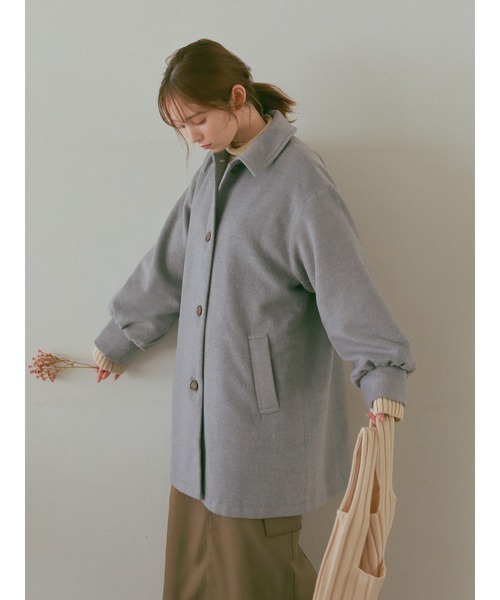 ehka sopo（エヘカソポ）の「【so4u×ehkasopo】ケープ付コート（その他アウター・レディース・ベージュ/グレー・ﾌﾘ-）」の5枚目の写真