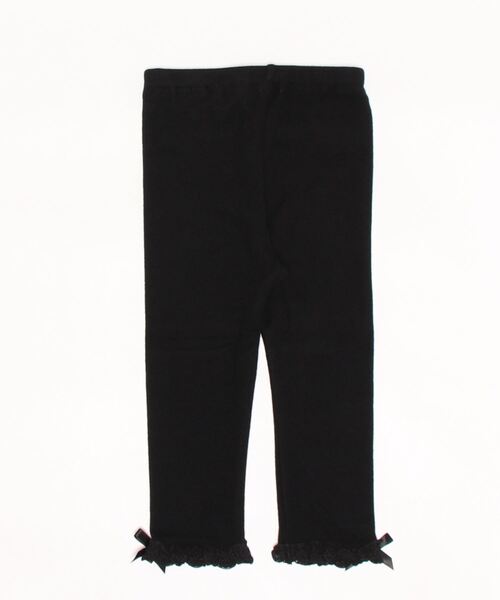 BeBe(ベベ)の「BeBe/起毛フライス裾レースレギンス(90~140cm)(レギンス/スパッツ・キッズ・ブラック/ネイビー・XX-SMALL/X-SMALL/SMALL/MEDIUM/LARGE/X-LARGE)」の8枚目の写真