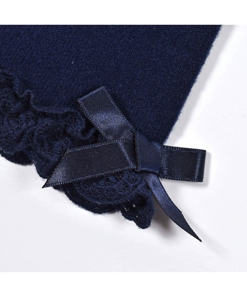 BeBe(ベベ)の「BeBe/起毛フライス裾レースレギンス(90~140cm)(レギンス/スパッツ・キッズ・ブラック/ネイビー・XX-SMALL/X-SMALL/SMALL/MEDIUM/LARGE/X-LARGE)」の7枚目の写真