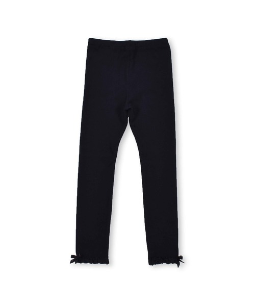 BeBe(ベベ)の「BeBe/起毛フライス裾レースレギンス(90~140cm)(レギンス/スパッツ・キッズ・ブラック/ネイビー・XX-SMALL/X-SMALL/SMALL/MEDIUM/LARGE/X-LARGE)」の9枚目の写真