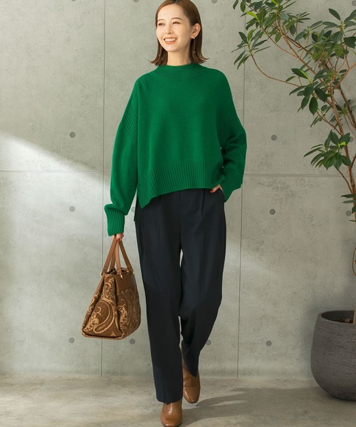 URBAN RESEARCH ROSSO WOMEN(アーバンリサーチ ロッソ)の「カーブフォルムハイウエストパンツ(その他パンツ・レディース・チャコールグレー/パープル系その他・38/36)」の6枚目の写真