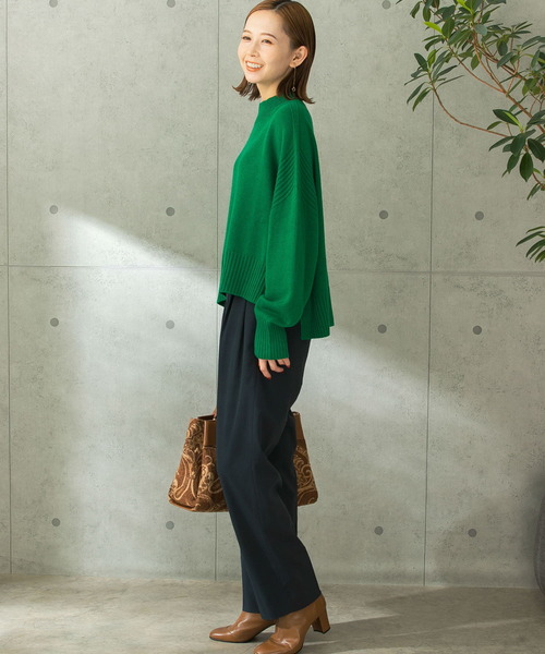 URBAN RESEARCH ROSSO WOMEN(アーバンリサーチ ロッソ)の「カーブフォルムハイウエストパンツ(その他パンツ・レディース・チャコールグレー/パープル系その他・38/36)」の7枚目の写真