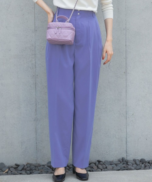 URBAN RESEARCH ROSSO WOMEN(アーバンリサーチ ロッソ)の「カーブフォルムハイウエストパンツ(その他パンツ・レディース・チャコールグレー/パープル系その他・38/36)」の12枚目の写真