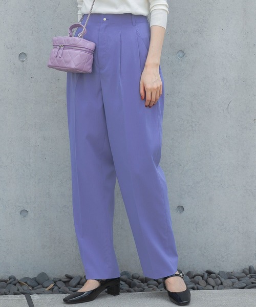 URBAN RESEARCH ROSSO WOMEN(アーバンリサーチ ロッソ)の「カーブフォルムハイウエストパンツ(その他パンツ・レディース・チャコールグレー/パープル系その他・38/36)」の13枚目の写真