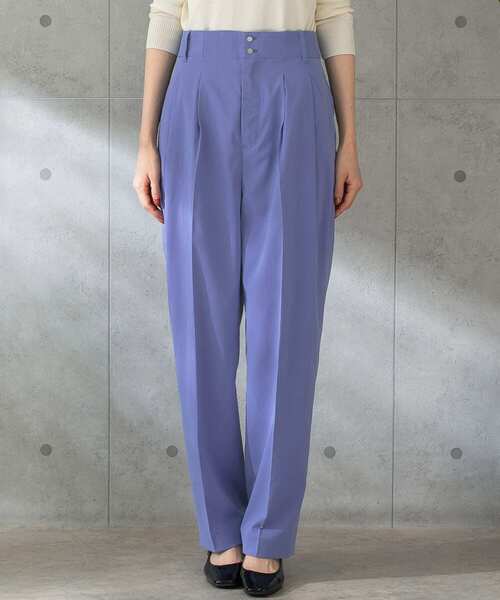 URBAN RESEARCH ROSSO WOMEN(アーバンリサーチ ロッソ)の「カーブフォルムハイウエストパンツ(その他パンツ・レディース・チャコールグレー/パープル系その他・38/36)」の17枚目の写真