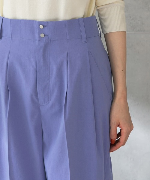 URBAN RESEARCH ROSSO WOMEN(アーバンリサーチ ロッソ)の「カーブフォルムハイウエストパンツ(その他パンツ・レディース・チャコールグレー/パープル系その他・38/36)」の20枚目の写真