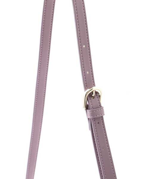 JILL STUART（ジルスチュアート）の「◆ソフィアボストンバッグ（ショルダーバッグ・レディース・ベージュ/パープル・ﾌﾘ-）」の4枚目の写真