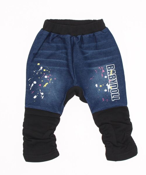 BABYDOLL（ベビードール）の「くしゅくしゅニットデニムモンキーパンツ