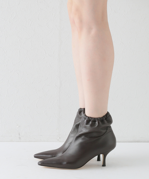 Deuxieme Classe（ドゥーズィエムクラス）の「【BRENTELLA/ブレンテッラ】 SHIRRING SHORT ブーツ（ブーツ・レディース・ブラウン・36/37/38/39/35）」の10枚目の写真