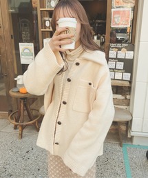 Ambre Neige | ジャガードニットジャケット／【WEB/EC限定商品】(その他アウター)