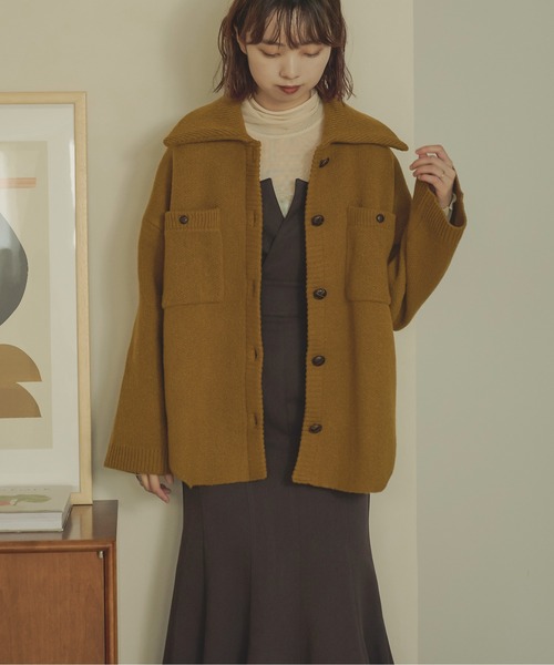 Ambre Neige（アンブルネージュ）の「ジャガードニットジャケット