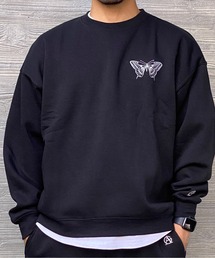 GALLIS ADDICTION（ガリスアディクション）の「GA裏起毛BUTTERFLY刺繍CREW（スウェット・メンズ）」