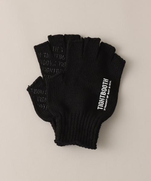 TIGHTBOOTH PRODUCTION(タイトブースプロダクション)の「【TBPR/タイトブースプロダクション】LOGO FINGERLESS GUNTE(手袋・メンズ・グレー/ブラック/オレンジ・FREE)」の2枚目の写真