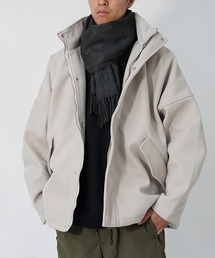 【MinoriTY】メルトン素材ドルマンマウンテンパーカーブルゾン ドルマンシルエット ビッグシルエット ジャケット メンズ 冬服 春服 オーバーサイズ アウター