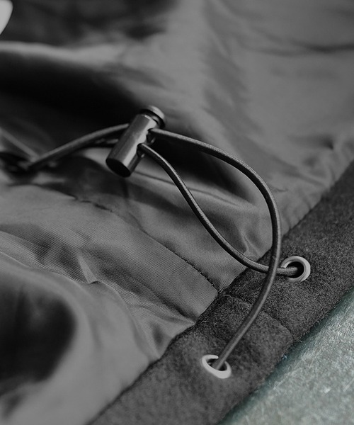 MinoriTY（マイノリティ）の「【MinoriTY】メルトン素材ドルマンマウンテンパーカーブルゾン ドルマンシルエット ビッグシルエット ジャケット メンズ 冬服 春服 オーバーサイズ アウター（マウンテンパーカー・メンズ・アイボリー/グレイッシュベージュ/ブラック/ライトグレー/ブルー/ブラック系その他/グレー系その他・L/M/S）」の10枚目の写真