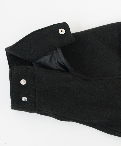 MinoriTY（マイノリティ）の「【MinoriTY】メルトン素材ドルマンマウンテンパーカーブルゾン ドルマンシルエット ビッグシルエット ジャケット メンズ 冬服 春服 オーバーサイズ アウター（マウンテンパーカー・メンズ・アイボリー/グレイッシュベージュ/ブラック/ライトグレー/ブルー/ブラック系その他/グレー系その他・L/M/S）」の13枚目の写真