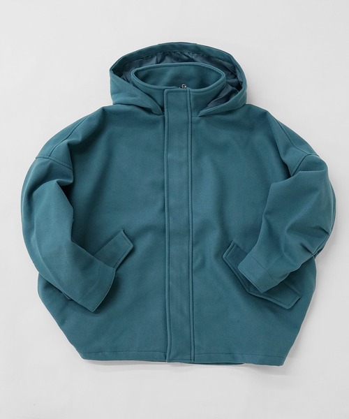 MinoriTY】メルトン素材ドルマンマウンテンパーカーブルゾン ドルマン