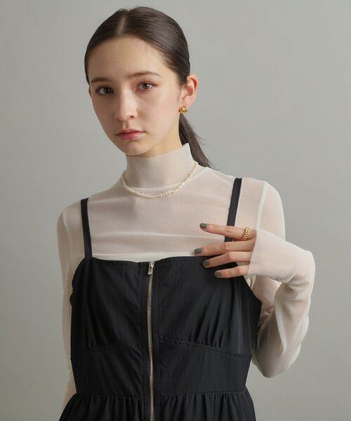 COCOSHNIK（ココシュニック）の「シルバー バロックパール カーブチェーン マンテルネックレス GP（ネックレス・レディース・シルバー系5・40）」の14枚目の写真