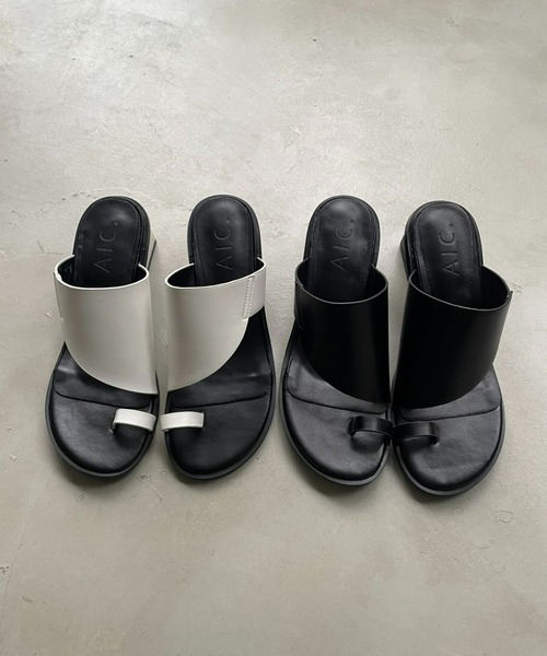 AIC.（エーアイシー）の「アーチカットデザイントングサンダル（サンダル・レディース・ブラック/オフホワイト・SMALL/MEDIUM/LARGE）」の10枚目の写真