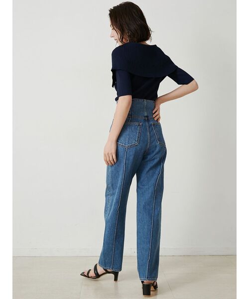 LAGUNAMOON(ラグナムーン)の「ハイウエストピンタックデニムパンツ(デニムパンツ・レディース・ブルー/インディゴブルー・SMALL/MEDIUM)」の19枚目の写真