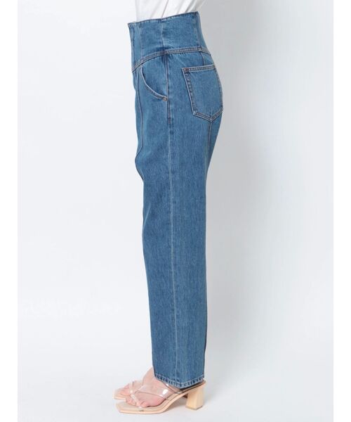 LAGUNAMOON(ラグナムーン)の「ハイウエストピンタックデニムパンツ(デニムパンツ・レディース・ブルー/インディゴブルー・SMALL/MEDIUM)」の15枚目の写真